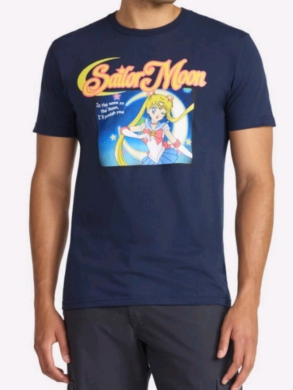 Sailor Moon's Men's Graphic Short Sleeve Tee. Medium. NWT.